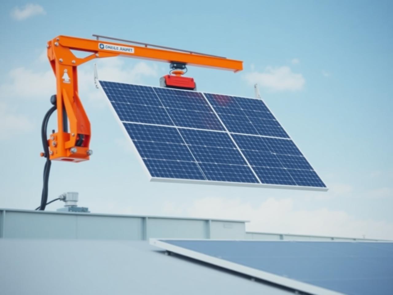 Custom solar panel lifter